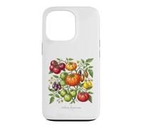 Illustration de Plante de Tomate Ancienne Solanum lycopersicum Coque pour iPhone 13 Pro