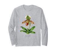 Illustration de Plante d'orchidée Paphiopedilum Manche Longue