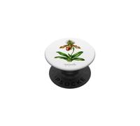 Illustration de Plante d'orchidée Paphiopedilum PopSockets PopGrip Adhésif