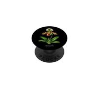 Illustration de Plante d'orchidée Paphiopedilum PopSockets PopGrip Adhésif