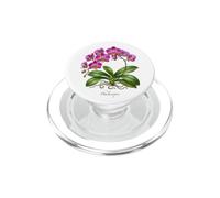 Illustration de Plante d'orchidée Papillon Phalaenopsis PopSockets PopGrip pour MagSafe