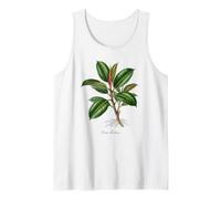 Illustration de Plante en Caoutchouc Ficus elastica Débardeur