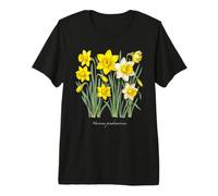 Illustration de Plante Jonquille Narcisse pseudonarcissus T-Shirt Haut de Gamme