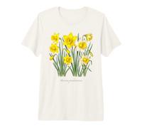 Illustration de Plante Jonquille Narcisse pseudonarcissus T-Shirt Haut de Gamme