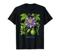 Illustration de Plante Maypop Passiflora incarnata T-Shirt Graphique avec Valeur