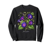 Illustration de Plante Morning Glory Ipomoea purpurea Sweatshirt