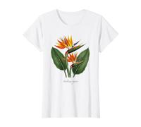 Illustration de Plante Oiseau de Paradis Strelitzia Reginae T-Shirt Graphique avec Valeur