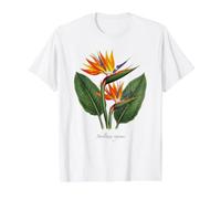 Illustration de Plante Oiseau de Paradis Strelitzia Reginae T-Shirt Graphique avec Valeur