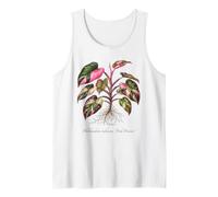 Illustration de Plante Philodendron Pink Princess Débardeur