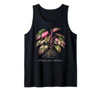 Illustration de Plante Philodendron Pink Princess Débardeur