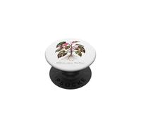 Illustration de Plante Philodendron Pink Princess PopSockets PopGrip Adhésif