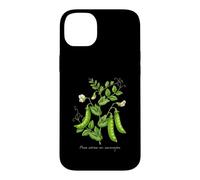 Illustration de Plantes de Pois Mange-Tout Pisum sativum var. macrocarpon Coque pour iPhone 14 Plus