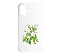 Illustration de Plantes de Pois Mange-Tout Pisum sativum var. macrocarpon Coque pour iPhone 16 Plus