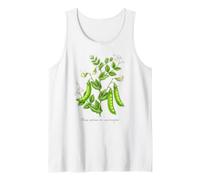 Illustration de Plantes de Pois Mange-Tout Pisum sativum var. macrocarpon Débardeur
