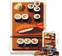 Illustration de Plateau de sushis Puzzle de 1000 pièces pour Adolescents Entraînement de la réflexion, Loisirs et Plaisir Ajustement Parfait Joli Cadeau (38x26cm)