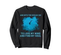 Illustration de plongée sous-Marine avec Citation de l'âme sous-Marine Sweatshirt