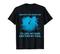 Illustration de plongée sous-Marine avec Citation de l'âme sous-Marine T-Shirt