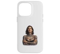 Illustration de Portrait de Femme tatouée sans Peur Coque pour iPhone 14 Pro Max