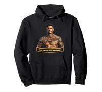 Illustration de Portrait de Guerrier Tatouage résilient Sweat à Capuche