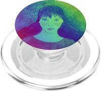 Illustration de portrait féminin coloré - Style moderne PopSockets PopGrip pour MagSafe
