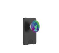 Illustration de portrait féminin coloré - Style moderne PopSockets PopWallet pour MagSafe