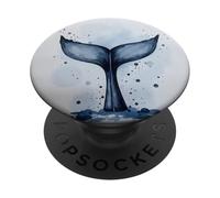 Illustration de Queue de Baleine Bleue PopSockets PopGrip Adhésif
