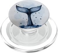 Illustration de Queue de Baleine Bleue PopSockets PopGrip pour MagSafe