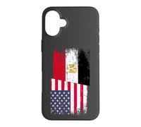 Illustration de Racine égyptienne citoyen américain Coque pour iPhone 16 Plus