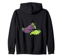 Illustration de raisins doux violets et verts Sweat à Capuche