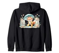 Illustration de Renard Parapluie fantaisiste Sweat à Capuche