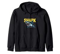 Illustration de Requin Graphique prédateur Marin Sweat à Capuche