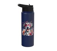 Illustration de Saint Valentin Motif lévrier américain Stainless Steel Insulated Water Bottle