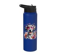 Illustration de Saint Valentin Motif lévrier américain Stainless Steel Insulated Water Bottle