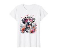 Illustration de Saint Valentin Motif lévrier américain T-Shirt Graphique avec Valeur