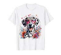 Illustration de Saint Valentin Motif lévrier américain T-Shirt Graphique avec Valeur
