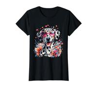 Illustration de Saint Valentin Motif lévrier américain T-Shirt Graphique avec Valeur