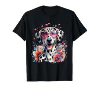 Illustration de Saint Valentin Motif lévrier américain T-Shirt Graphique avec Valeur