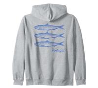 Illustration de sardine du Portugal, sardine portugaise vintage Sweat à Capuche