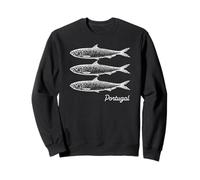 Illustration de sardine du Portugal, sardine portugaise vintage Sweatshirt