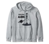 Illustration de Science-Fiction Extraterrestre sortant de l'ombre Sweat à Capuche