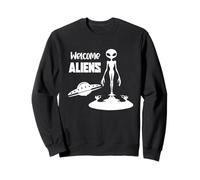 Illustration de Science-Fiction Extraterrestre sortant de l'ombre Sweatshirt