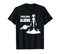 Illustration de Science-Fiction Extraterrestre sortant de l'ombre T-Shirt