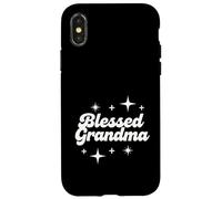 Illustration de Script « Blessed Grandma Stars » Coque pour iPhone X/XS