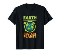 Illustration de Sensibilisation à l'environnement réinitialisation du système planétaire T-Shirt