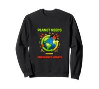 Illustration de Sensibilisation au Climat d'alerte environnementale planète Sweatshirt