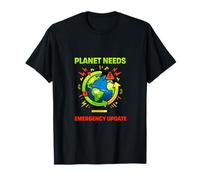 Illustration de Sensibilisation au Climat d'alerte environnementale planète T-Shirt