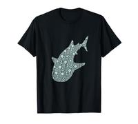 Illustration de Silhouette de Requin Baleine à Motifs T-Shirt