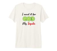 Illustration de Style bohème « I Need It for My Tequila Lime Slice » T-Shirt Haut de Gamme