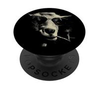 Illustration de Style rétro avec chèvre Cool et drôle PopSockets PopGrip Adhésif