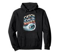 Illustration de Surf Catch The Cold Waves Sweat à Capuche